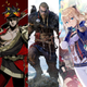 De izquierda a derecha: Final Fantasy VII Remake, Hades, Assassin’s Creed Valhalla, Genshin Impact y The Last of Us Part 2.